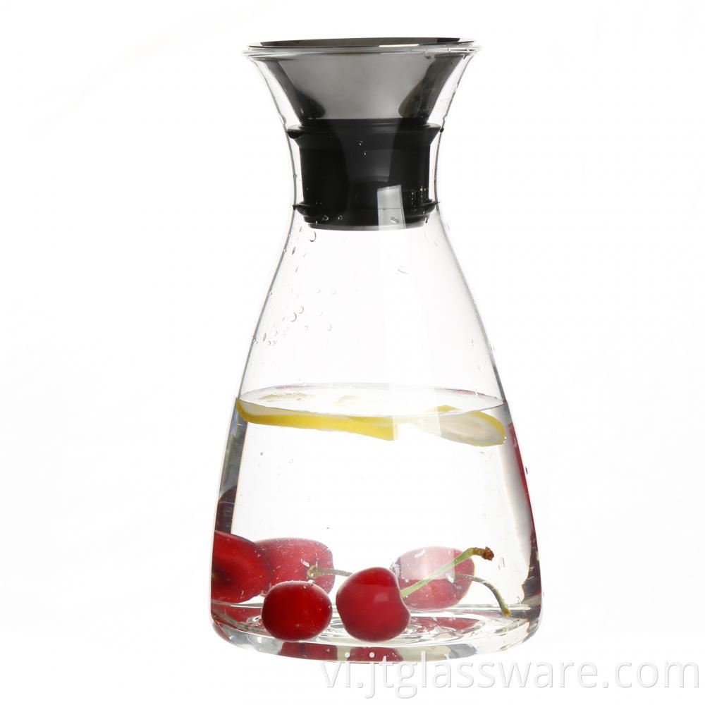 Clear Glass Water Filter Pitcher